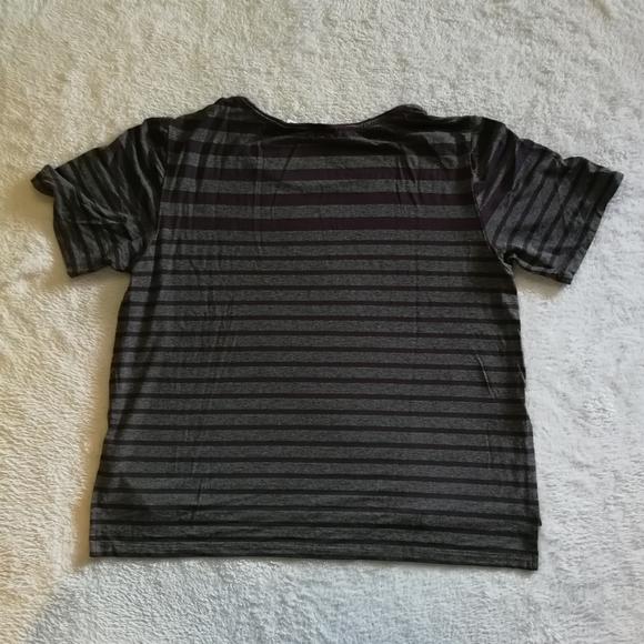 Reitmans Striped High Low Crop Top - Picture 3 of 4